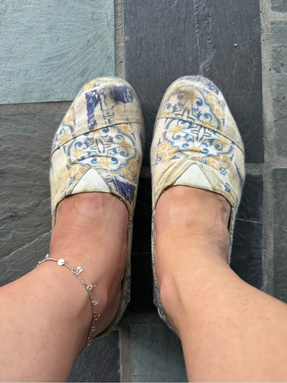 Well-Loved Printed Canvas Slip-On